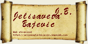 Jelisaveta Bajević vizit kartica